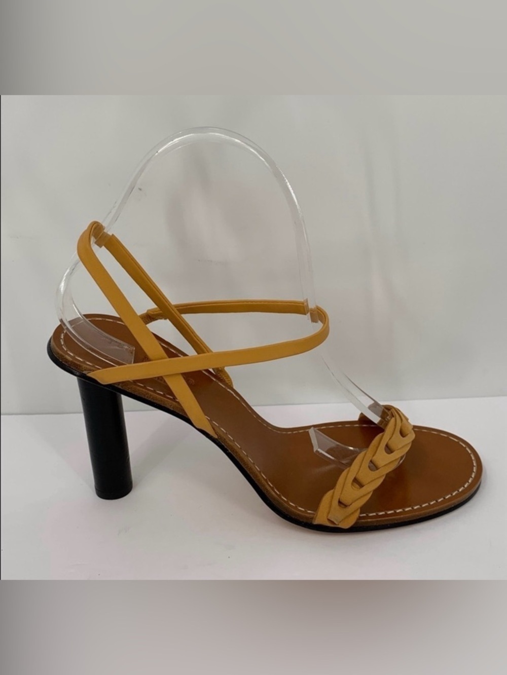 Rag & Bone Infinity leather sandal shoe strappy heel Putty camel tan new 39.5 9